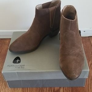 Faux Suede Ankle Boots